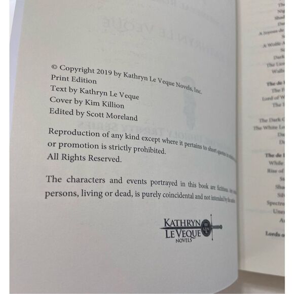 BY THE UNHOLY HAND (EXECUTIONER KNIGHTS) By Kathryn Le Veque - 2019 Book 1 - Picture 7 of 8